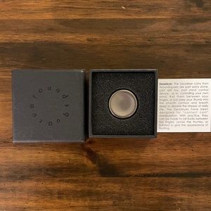 AroundSquare Deadeye Small Titanium Tumbled Contact Coin